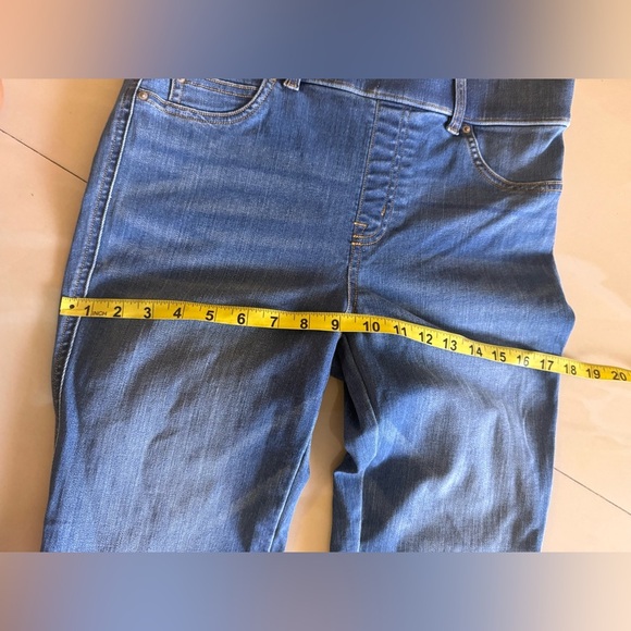 SPANX Flare Jeans Midnight Shade M Regular pull on blue jeans - Picture 7 of 15